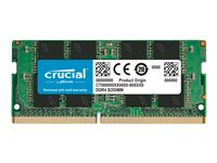 Crucial - DDR4 - modul - 16 GB - SO DIMM 260-pin - 2400 MHz / PC4-19200 - CL17 - 1.2 V - ikke-bufret - ikke-ECC - TAA-samsvar CT16G4SFD824AT