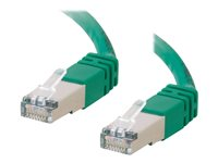 C2G Cat5e Booted Shielded (STP) Network Patch Cable - Koblingskabel - RJ-45 (hann) til RJ-45 (hann) - 5 m - STP - CAT 5e - formstøpt - grønn 83834