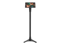 Compulocks Universal Invisible Mount Portable Floor Stand - Stativ - for notebook - svart - monteringsgrensesnitt: 100 x 100 mm - plassering på gulv 147BSMP01B