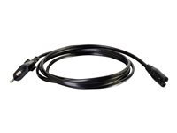 C2G Non-Polarised Power Cord - Strømkabel - power IEC 60320 C7 til power CEE 7/7 (hann) - AC 250 V - 2 m - formstøpt - svart 80617