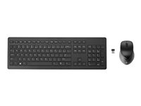 HP Wireless Rechargeable 950MK - Tastatur- og mussett - trådløs - 2.4 GHz - Pan Nordic - for Elite Mobile Thin Client mt645 G7; EliteBook 830 G6; Pro Mobile Thin Client mt440 G3 3M165AA#UUW