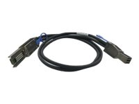 QNAP CAB-SAS10M-8644-8088 - SAS ekstern kabel - SAS 6Gbit/s - 36 pin 4x Mini SAS HD (SFF-8644) (hann) til 26-stifts 4x Mini SAS (hann) - 1 m - svart - for P/N: QXP-820S-B3408 CAB-SAS10M-8644-8088