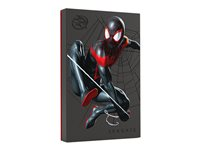 Seagate FireCuda STKL2000419 - Miles Morales Special Edition - harddisk - 2 TB - ekstern (bærbar) - USB 3.2 Gen 1 - med 2-års Seagate Rescue Data Recovery - for Sony PlayStation 4, Sony PlayStation 4 Pro, Sony PlayStation 4 Slim, Sony PlayStation 5 STKL2000419