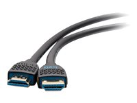 C2G 12ft 8K HDMI Cable with Ethernet - Performance Series Ultra High Speed - Ultra High Speed - HDMI-kabel med Ethernet - HDMI hann til HDMI hann - 3.6 m - svart - 8 K 60 Hz (7680 x 4320) støtte, 4 K 120 Hz (4096 x 2160) støtte, 10K-støtte C2G10456