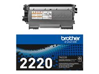 Brother TN2220 - Svart - original - tonerpatron - for Brother DCP-7060, 7065, 7070, HL-2220, 2240, 2250, 2270, MFC-7360, 7460, 7860; FAX-2840 TN2220