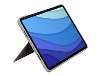 Logitech Combo Touch - Tastatur og folioveske - med styrepute - bakgrunnsbelyst - Apple Smart connector - AZERTY - Fransk - sand - for Apple 11-inch iPad Pro (1. generasjon, 2. generasjon, 3. generasjon) 920-010168