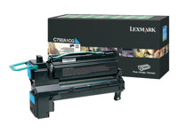 Lexmark - Cyan - original - tonerpatron LCCP, LRP - for Lexmark C792, X792 C792A1CG