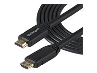 StarTech.com 10ft (3m) HDMI 2.0 Cable with Gripping Connectors, 4K 60Hz Premium Certified High Speed HDMI Cable with Ethernet, HDR10, 18Gbps, HDMI Video Cord for Monitor/TV, M/M, Black - Ultra HD HDMI Cord - High Speed - HDMI-kabel - HDMI hann rett til HDMI hann rett - 3 m - svart HDMM3MLP