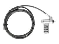 Targus DEFCON Ultimate - Sikkerhetskabellås - universalserialisert - sølv - 2 m (en pakke 25) ASP96GLX-25S