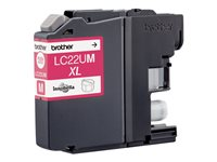 Brother LCLC22UM - XL - magenta - original - blekkpatron - for Brother DCP-J785DW, MFC-J985DW; INKvestment Work Smart MFC-J985DW, MFC-J985DW XL LC22UM