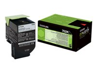 Lexmark 702K - Svart - original - tonerpatron - for Lexmark CS310dn, CS310n, CS410dn, CS410dtn, CS410n, CS510de, CS510dte 70C20K0