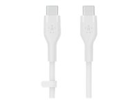 Belkin BOOST CHARGE - USB-kabel - 24 pin USB-C (hann) til 24 pin USB-C (hann) - 1 m - hvit CAB009BT1MWH