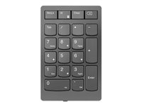 Lenovo Go Wireless Numeric Keypad - Tastegruppe - trådløs - 2.4 GHz - tastsvitsj: Scissor-Key - stormgrå - løsvekt 4Y41C33791