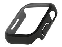 Belkin SCREENFORCE TemperedCurve - Støtfanger for smartarmåndsur - skjermbeskytter - polykarbonat, herdet glass (9H) - svart - for Apple Watch (44 mm, 45 mm) OVG003ZZBK-REV