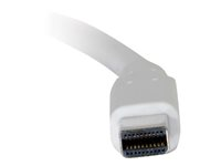 C2G 2m Mini DisplayPort Extension Cable M/F - White - DisplayPort-forlengelseskabel - Mini DisplayPort (hunn) til Mini DisplayPort (hann) - 2 m - hvit 84414