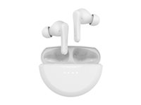 Belkin SoundForm Rhythm - True wireless-hodetelefoner med mikrofon - i øret - Bluetooth - hvit AUC012BTWH