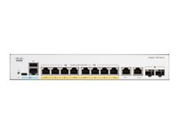 Cisco Catalyst 1300-8FP-2G - Switch - L3 - Styrt - 8 x 10/100/1000 (PoE+) + 2 x kombo Gigabit SFP/RJ-45 - rackmonterbar - PoE+ (120 W) C1300-8FP-2G