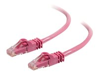 C2G Cat6 Booted Unshielded (UTP) Network Patch Cable - Koblingskabel - RJ-45 (hann) til RJ-45 (hann) - 3 m - UTP - CAT 6 - formstøpt, uten hindringer, flertrådet - rosa 83591