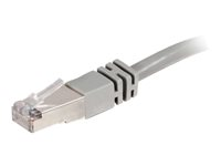 C2G Cat5e Booted Shielded (STP) Network Patch Cable - Koblingskabel - RJ-45 (hann) til RJ-45 (hann) - 50 m - STP - CAT 5e - formstøpt - grå 83759