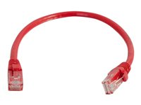 C2G Cat6 Booted Unshielded (UTP) Network Patch Cable - Koblingskabel - RJ-45 (hann) til RJ-45 (hann) - 1.5 m - UTP - CAT 6 - formstøpt, uten hindringer, flertrådet - rød 83447