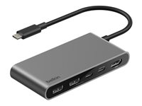 Belkin CONNECT - Dokkingstasjon - for bærbar, smarttelefon, bærbar, skrivebord - USB-C - HDMI AVC022HQSGY