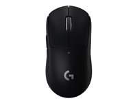 Logitech PRO X SUPERLIGHT Wireless Gaming Mouse - Mus - optisk - 5 knapper - trådløs - 2.4 GHz - USB Logitech LIGHTSPEED-mottaker - svart 910-005881