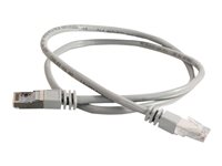 C2G Cat5e Booted Shielded (STP) Network Patch Cable - Koblingskabel - RJ-45 (hann) til RJ-45 (hann) - 100 m - STP - CAT 5e - formstøpt - grå 83760