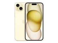 Apple iPhone 15 Plus - 5G smartphone - dobbelt-SIM / Internminne 128 GB - OLED-display - 6.7" - 2796 x 1290 pixels - 2x bakkameraer 48 MP, 12 MP - front camera 12 MP - gul MU123QN/A