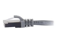 C2G Cat6a Booted Shielded (STP) Network Patch Cable - Koblingskabel - RJ-45 (hann) til RJ-45 (hann) - 30 m - STP - CAT 6a - formstøpt, uten hindringer, flertrådet - grå 89925