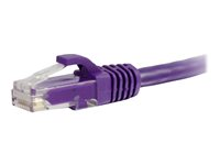 C2G Cat5e Booted Unshielded (UTP) Network Patch Cable - Koblingskabel - RJ-45 (hann) til RJ-45 (hann) - 1 m - UTP - CAT 5e - formstøpt, uten hindringer, flertrådet - purpur 83659