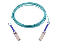 NVIDIA - 100GBase-AOC direkte tilkoblingskabel - QSFP til QSFP - fiberoptisk - Active Optical Cable (AOC), halogenfri 980-9I13O-00E010