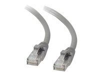 C2G - Koblingskabel - RJ-45 (hann) til RJ-45 (hann) - 50 cm - UTP - CAT 5e - med støvel, uten hindringer - grå 82447