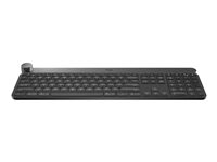 Logitech Craft Advanced with Creative Input Dial - Tastatur - bakbelysning - Bluetooth, 2.4 GHz - Pan Nordic 920-008502