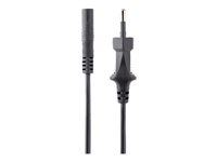 StarTech.com 2m (6ft) Laptop Power Cord, EU Plug to C7, 2.5A 250V, 18AWG, Notebook / Laptop Replacement AC Power Cord, Printer/Power Brick Cord, Europlug to IEC 60320 C7 - Laptop Charger Cable, Black (752E-2M-POWER-LEAD) - Strømkabel - Europlug (P) til power IEC 60320 C7 - AC 250 V - 2.5 A - 2 m - svart 752E-2M-POWER-LEAD