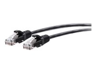 C2G 20ft (6.1m) Cat6a Snagless Unshielded (UTP) Slim Ethernet Network Patch Cable - Black - Koblingskabel - RJ-45 (hann) til RJ-45 (hann) - 6.1 m - 4.8 mm - UTP - CAT 6a - uten hindringer, formstøpt - svart C2G30151
