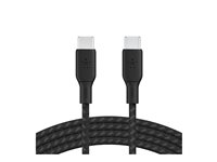 Belkin BoostCharge - USB-kabel - 24 pin USB-C (hann) til 24 pin USB-C (hann) - 3 m - svart CAB014BT3MBK