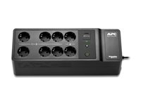 APC Back-UPS BE650G2-GR - UPS - AC 230 V - 400 watt - 650 VA - utgangskontakter: 8 - svart BE650G2-GR