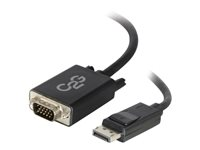 C2G 15ft DisplayPort to VGA Adapter Cable - M/M - Adapterkabel - TAA-samsvar - DisplayPort (hann) til HD-15 (VGA) (hann) - 4.57 m - tommelskruer, aktiv, 1920 x 1200 (WUXGA)-støtte - svart 54343