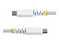 StarTech.com - USB-kabel - 24 pin USB-C (hann) til 24 pin USB-C (hann) - USB 2.0 - 3 A - USB Power Delivery (60W) - hvit USB2CC1MNCBRWH