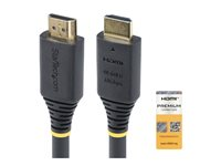 StarTech.com 3m (10ft) Premium Certified High Speed HDMI Cable, 4K60Hz - Premium High Speed - HDMI-kabel med Ethernet - HDMI hann til HDMI hann - 3 m - svart - 4K 60Hz støtte, passiv HDMI2-CABLE-4K60-3M