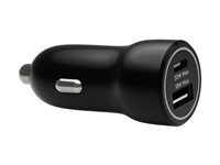 dbramante1928 re-charge - Bilstrømadapter - 30 watt - 2 utgangskontakter (24 pin USB-C, USB) - svart CC18MOBL7104