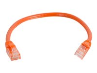 C2G Cat6 Booted Unshielded (UTP) Network Patch Cable - Koblingskabel - RJ-45 (hann) til RJ-45 (hann) - 1 m - UTP - CAT 6 - formstøpt, uten hindringer, flertrådet - oransje 83574