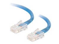 C2G Cat5e Non-Booted Unshielded (UTP) Network Crossover Patch Cable - Krysskabel - RJ-45 (hann) til RJ-45 (hann) - 1 m - UTP - CAT 5e - flertrådet, uniboot - blå 83298