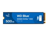 WD Blue SN580 - SSD - 500 GB - intern - M.2 2280 - PCIe 4.0 x4 (NVMe) WDS500G3B0E