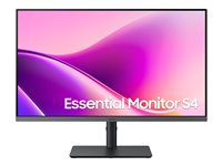 Samsung Essential S4 S27F434UAU - S43UF Series - LED-skjerm - 27" - 1920 x 1080 Full HD (1080p) @ 100 Hz - IPS - 300 cd/m² - 1000:1 - 5 ms - HDMI, DisplayPort, USB-C - svart LS27F434UAUXXE