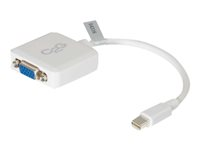 C2G 20cm Mini DisplayPort to VGA Adapter - Thunderbolt to VGA Converter M/F - White - DisplayPort-kabel - Mini DisplayPort (hann) til HD-15 (VGA) (hunn) - 20 cm - hvit 84316