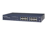 NETGEAR JGS516v2 - Switch - ikke-styrt - 16 x 10/100/1000 - stasjonær, rackmonterbar - AC 100/230 V JGS516-200EUS