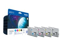 Brother LC970VALBP - 4-pack - svart, gul, cyan, magenta - original - blister - blekkpatron - for Brother DCP-135C, DCP-150C LC970VALBP