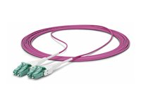 StarTech.com 3m (10ft) LC/LC (UPC) OM4 Multimode Fiber Optic Cable, OFNR - Koblingskabel - LC/UPC duplex multi-mode (hann) til LC/UPC duplex multi-mode (hann) - 3 m - 1.6 mm - fiberoptisk - dupleks - 50 / 125 mikroner - OM4 - OFNR - strømkabel - erikafiol OM4RLCLC3M