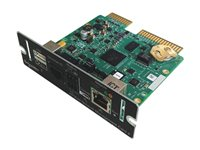 APC Network Management Card LCES2 with Modbus, Ethernet and Aux Sensors - Adapter for fjernstyrt administrasjon - 1GbE, Modbus, USB - 1000Base-T - for P/N: GVSUPS40KGSUS, GVSUPS50KFSUS, GVSUPS50KGSUS, GVSUPS60KGSUS, GVSUPS80KGSUS AP9644